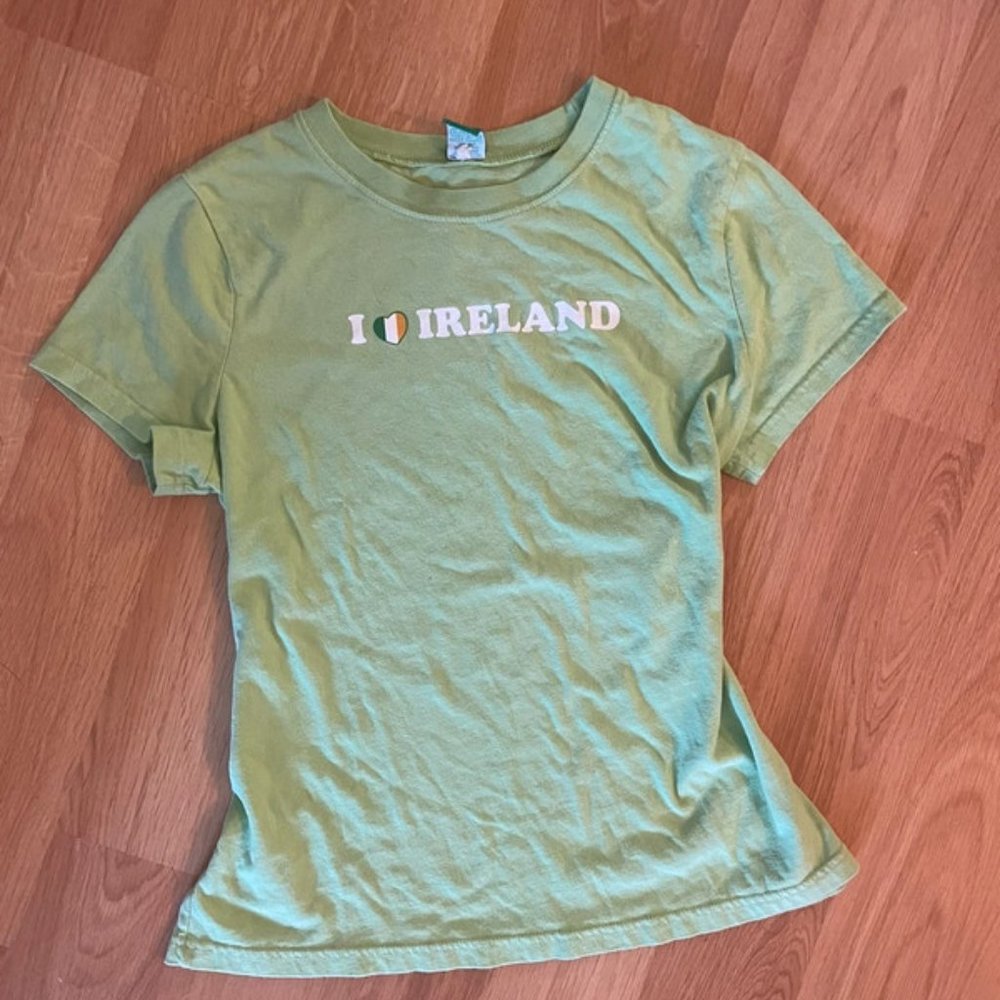 green baby tee